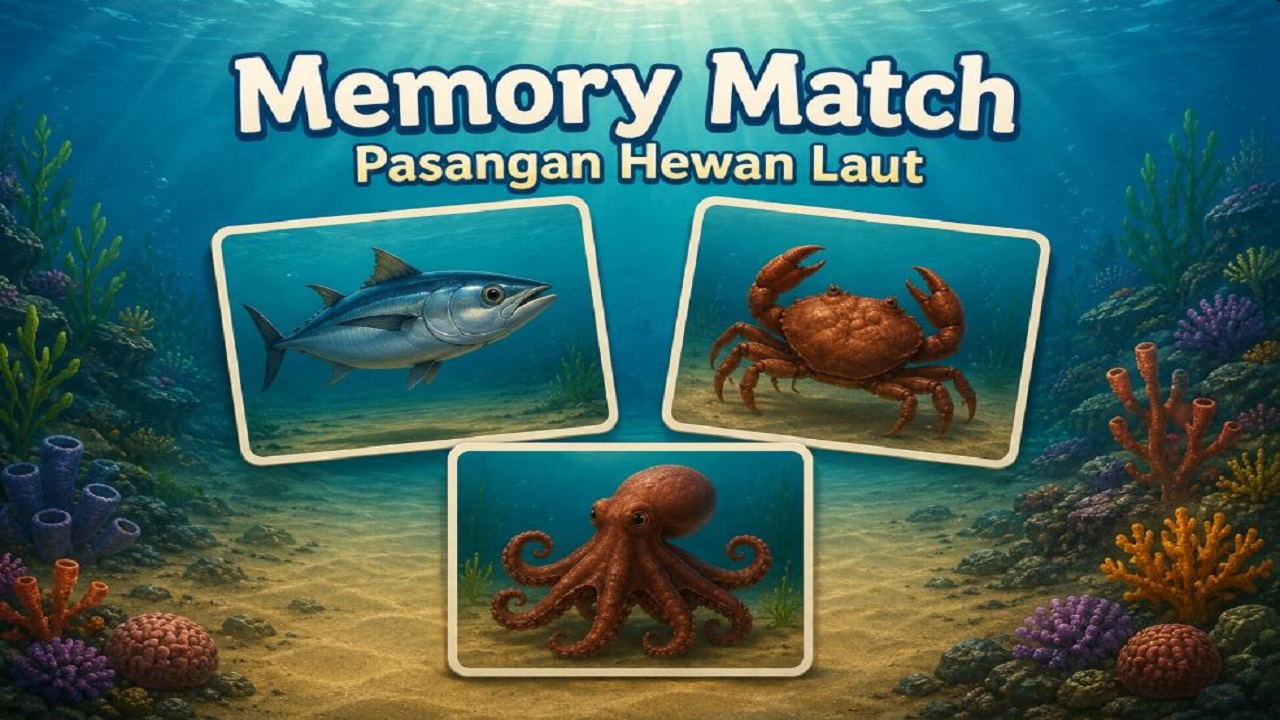 Pasangan Hewan Laut ( Literasi Numerasi )